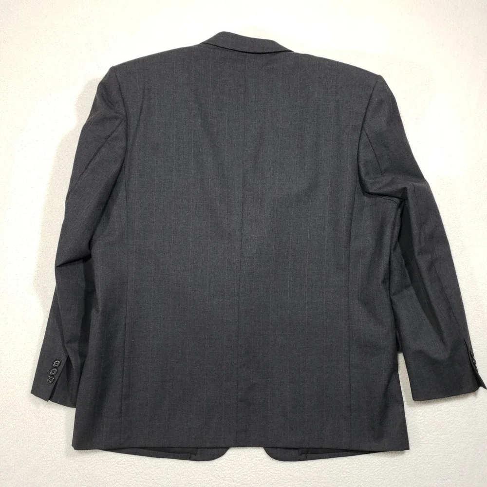 Pierre Balmain Blazer Mens 46 Reg Gray Pinstripe Suit Jacket Luxury Sport Coat